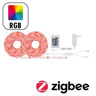 Ruban LED connecté 10m prêt à l'emploi multicolore 12V ZIGBEE SIMPLED PAULMANN