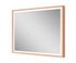 Miroir en bois lumineux 75 X 90 cm Swann Wood MP GLASS