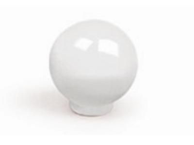 Bouton de meuble boule blanc diamètre 29 mm REI