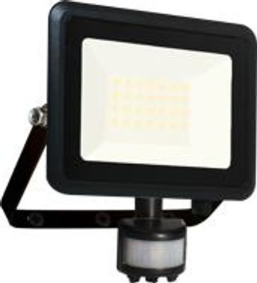 Projecteur LED extérieur à détecteur de mouvements 20W blanc neutre 2000 lumens IP44 noir - KREON ARLUX