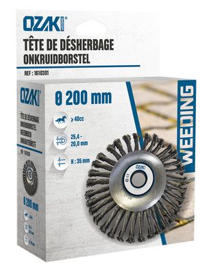 Tête de désherbage diamètre 200 mm pour débroussailleuse 30 cc OZAKI