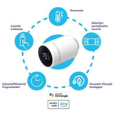 Tête thermostatique WIFI SEDEA