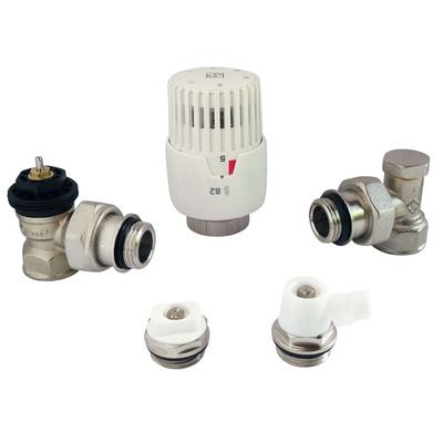 Kit de robinetterie de radiateur avec tête thermostatique à dilatation de liquide VT 0,56 SOMATHERM