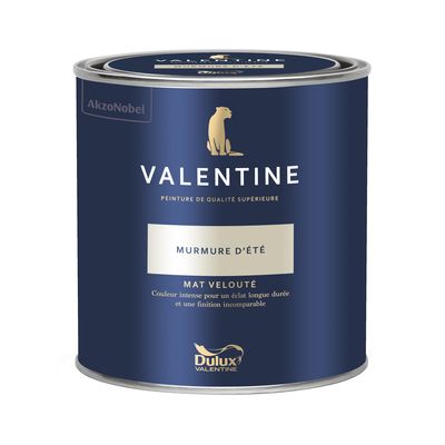 Peinture Valentine Mat Velouté Murmure d'Été 0,5L - DULUX VALENTINE