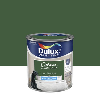 Peinture Crème de Couleur vert Tropical mat 500 ml - DULUX VALENTINE