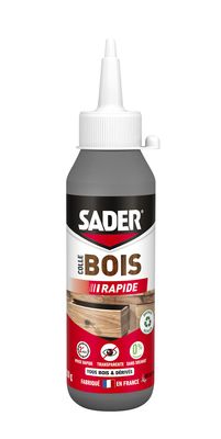 Colle à bois rapide biberon 100g SADER