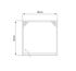 Armoire de toilette lumineuse LED Giulia 60 x 60 x 17 cm MP GLASS