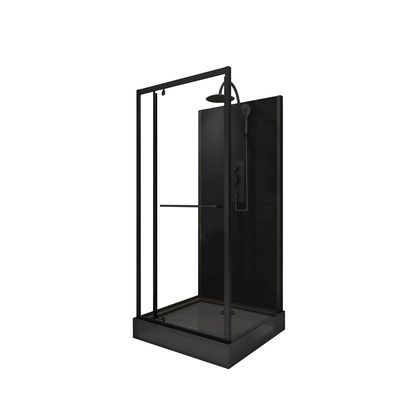 Cabine de douche Denver noir 90 x 90 x 225 cm OCEA