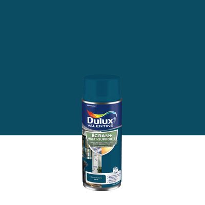 Peinture aérosol Ecran+ Multi-supports Dulux Valentine Satin Bleu Amazone 0,4 L