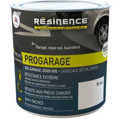 Peinture sol PROGARAGE blanc 300 ml - RESINENCE