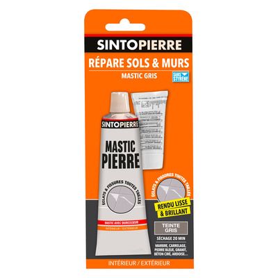 Mastic Répare sols et murs pierre gris tube 100 gr SINTOPIERRE