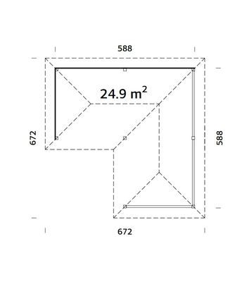 Abri de jardin Bianca SET 1 Marron 24,9 m2 Traité marron PALMAKO Livraison incluse domicile