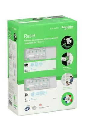 Tableau électrique pré-équipé 2 rangées embrochable T1 à T3 - Resi9 XE SCHNEIDER ELECTRIC