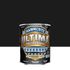 Peinture fer extérieure Ultima noir RAL 9005 brillant 750 ml - HAMMERITE