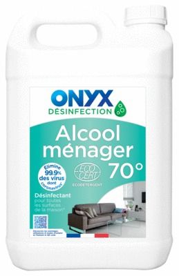 Alcool ménager 70° 5 litres ONYX