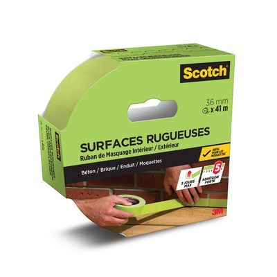 Ruban de masquage pour surfaces rugueuses 41mX36mm Scotch