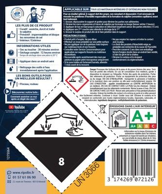 Traitement pour murs humides et salpêtre 2,5 l by DIP ETANCH - RIPOLIN