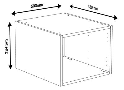 Caisson Creo blanc 384 x 500 x 580 mm OFITRES