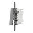 Interrupteur VMC 2 vitesses aluminium - Unica SCHNEIDER ELECTRIC