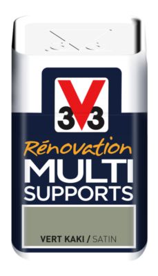 Peinture de rénovation multisupports finition satinée vert kaki 75 ml V33