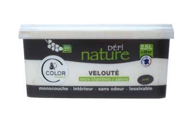 Peinture naturelle murale Ivoire velours 2,5 l - DEFI NATURE