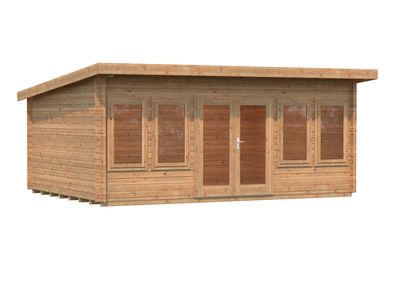 Abri de jardin bois Marron Lisa 19,4m2 PALMAKO Livraison incluse domicile