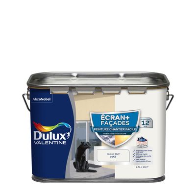 Peinture façades Ecran + blanc 2,5 l - DULUX VALENTINE