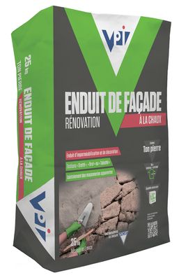 Enduit de façade rénovation ton pierre 25 kg VPI