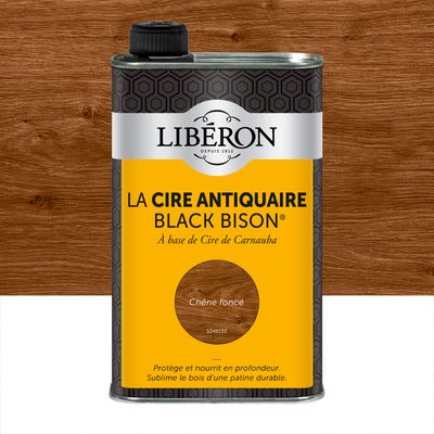 Cire antiquaire liquide "Black Bison" chêne foncé 500 ml LIBERON