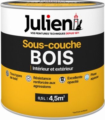 Sous-couche BOIS intérieur / extérieur 500 ml - JULIEN