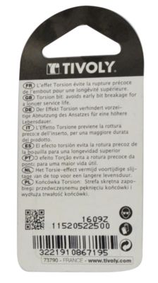 Embout de vissage torx torsion T20 TIVOLY