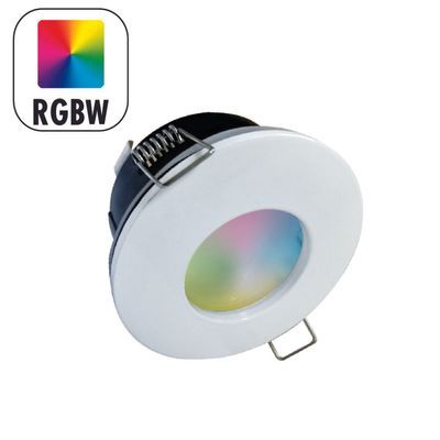 Spot encastrable LED GU10 fixe à couleurs changeantes RGBW blanc