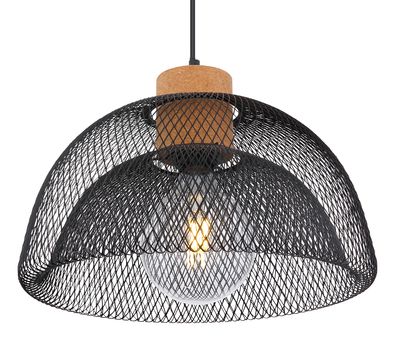 Suspension intérieure VITIANO, culot E27 60 W 230 V métal noir - GLOBO