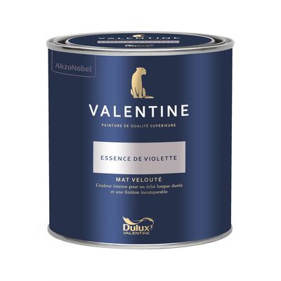 Peinture Valentine Mat Velouté Essence de Violette 0,5L - DULUX VALENTINE