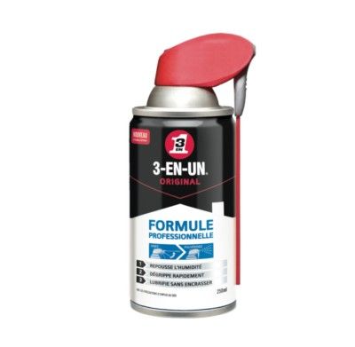 Dégrippant/Lubrifiant en aérosol 250ml 3-EN-UN