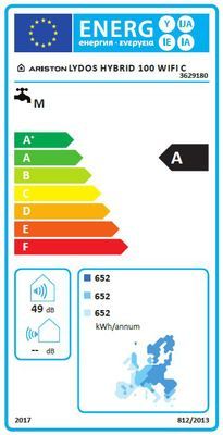 Chauffe-eau électrique Lydos Hybrid wifi 100 litres ARISTON