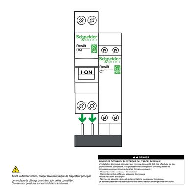 Contacteur de puissance standard 20A 2NO peignable - Resi9 XP SCHNEIDER ELECTRIC