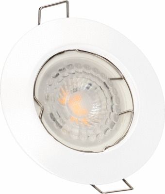 Lot de 3 spots encastrables GU10 fixe blanc 380 lumens 3000K - QUARTZ ARLUX