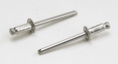 Rivets aveugle 4,8 x 10 mm inox tête plate par 25