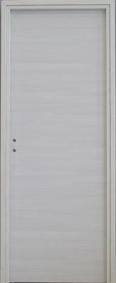 Bloc-porte mélaminé fin de chantier ébène H. 204 x l.73 cm droit poussant SMIS