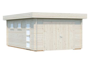 Garage bois Bois Naturel  Rasmus 19m2 PALMAKO Livraison incluse domicile