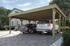 Carport double -  609 - 604 x 621 cm - toit en acier Livraison gratuite domicile WEKA