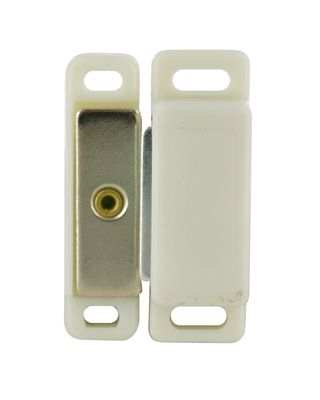 Loqueteau magnétique rectangulaire blanc force 8 kg  CIME