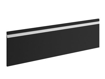 Façade tiroir avec poignée intégrée pour meuble de cuisine Ibiza noir mat 35 x 120 cm OFITRES