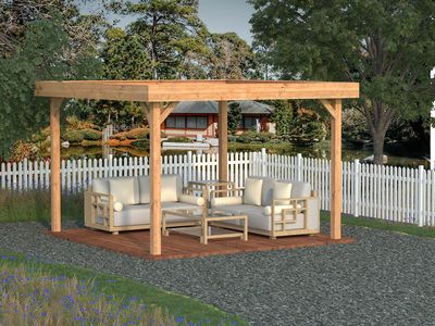 Pergola bois Marron Lucy 12,2m2 PALMAKO Livraison incluse domicile