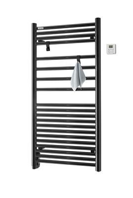 Radiateur sèche-serviettes à inertie fluide Angora 500 Watts RF Noir ACOVA