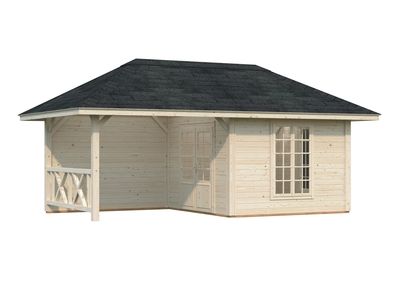 Abri de jardin Bianca SET 8 Bois naturel 16,6 m2 PALMAKO