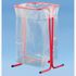 Support sac poubelle fixe sans roulettes rouge pour sac 100/110 litres  MOTTEZ