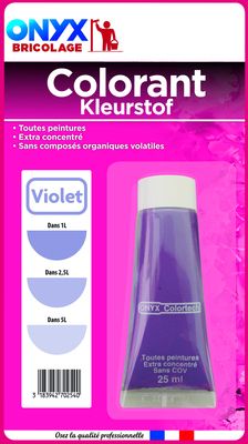 Colorant universel pour peinture violet 25 ml ONYX