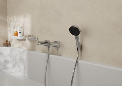 Douchette à main Pulsify Select S 105 3 jets Relaxation EcoSmart chromé HANSGROHE